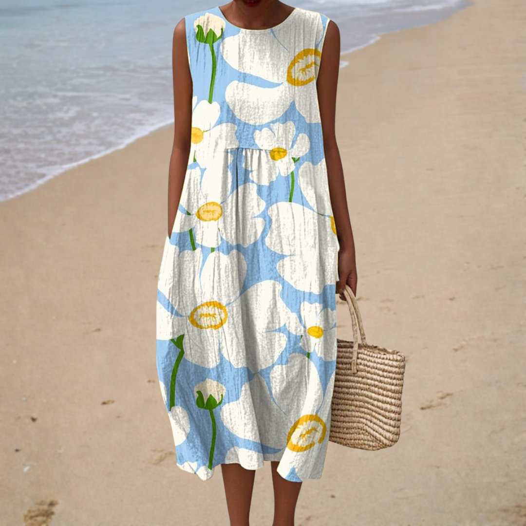Daisy | Graphic Solar Dress